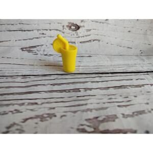 Barbie Dollhouse Size Lemonade Summer Beverage Drink Yellow Replacement Piece